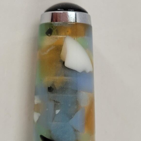 Levenger True Writer Sea Glass Fountain Pen Turquoise Vintage Writing Gift - Picture 7 of 9